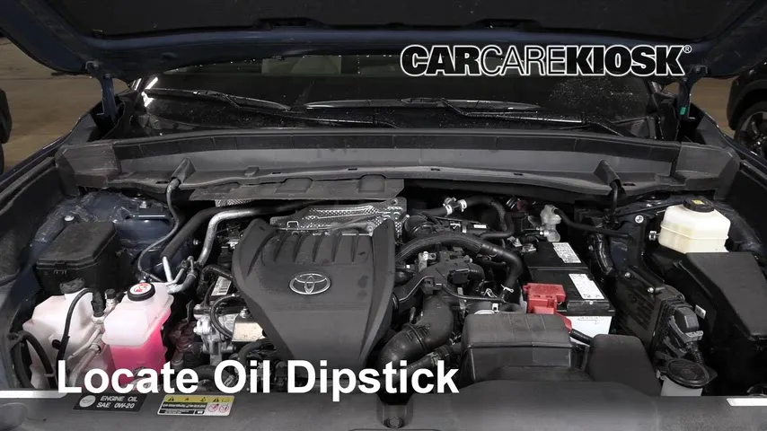 2024 Toyota Grand Highlander XLE 2.4L 4 Cyl. Turbo Huile Vérifier le niveau de l'huile
